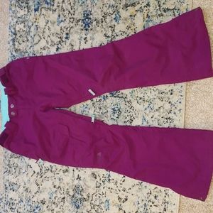 Women's The North Face Shawty Snowboard Ski Pants Medium Purple Hyvent